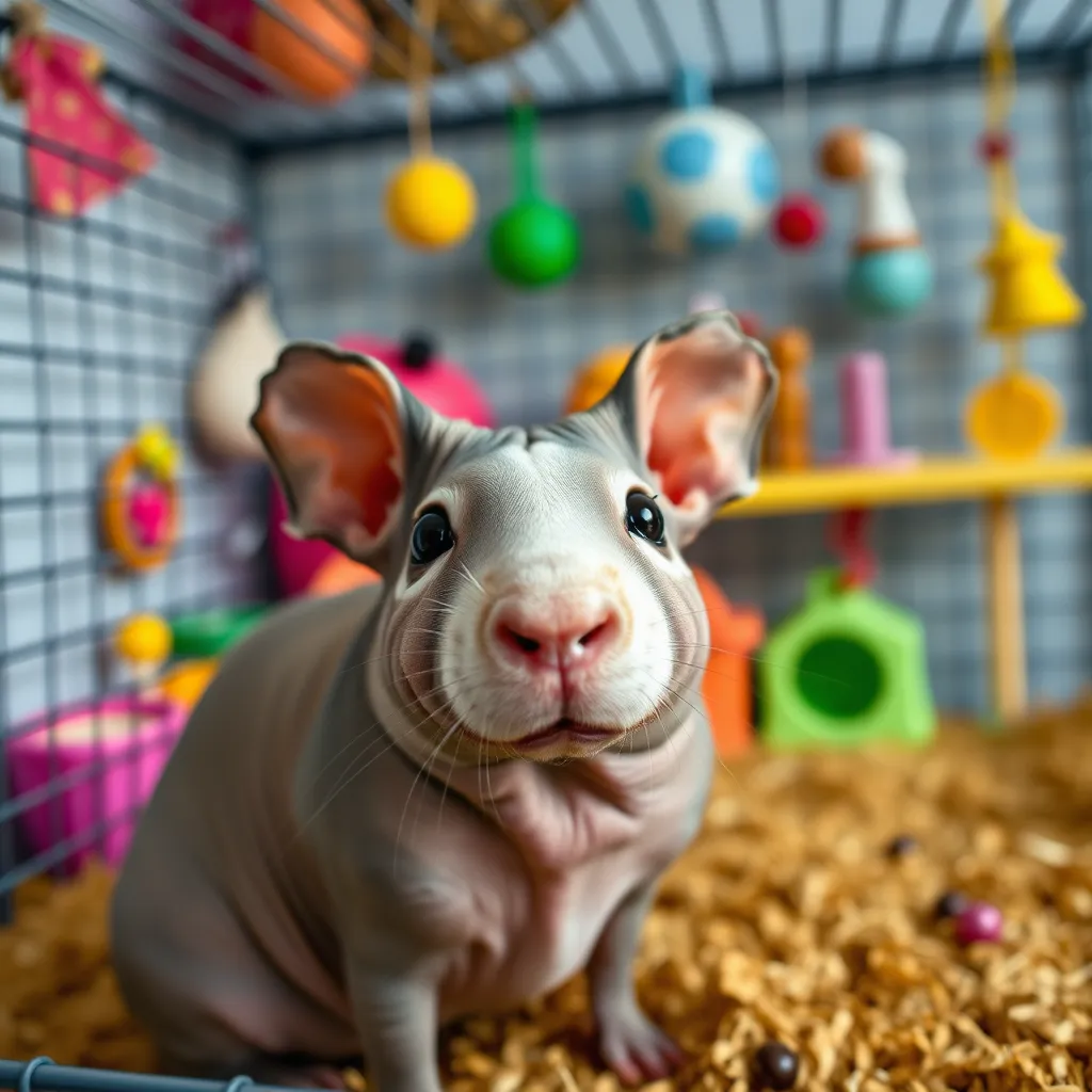 Świnka morska bez włosów – tajemnice hodowli gryzoni