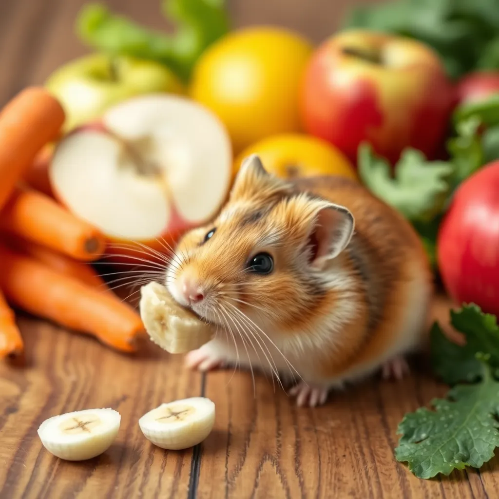 Czy chomik może jeść banana – zasady żywienia gryzoni