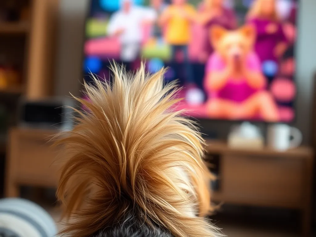 Jak psy postrzegają obraz z telewizora?